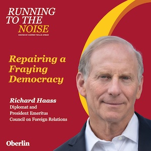 Cover art of Running to the Noise showing Richard Haass