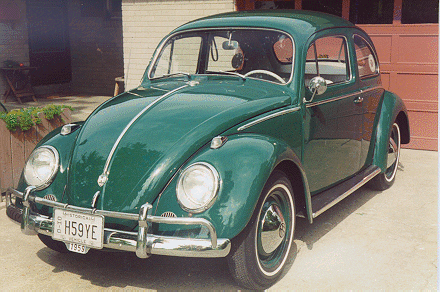 green 1959 VW