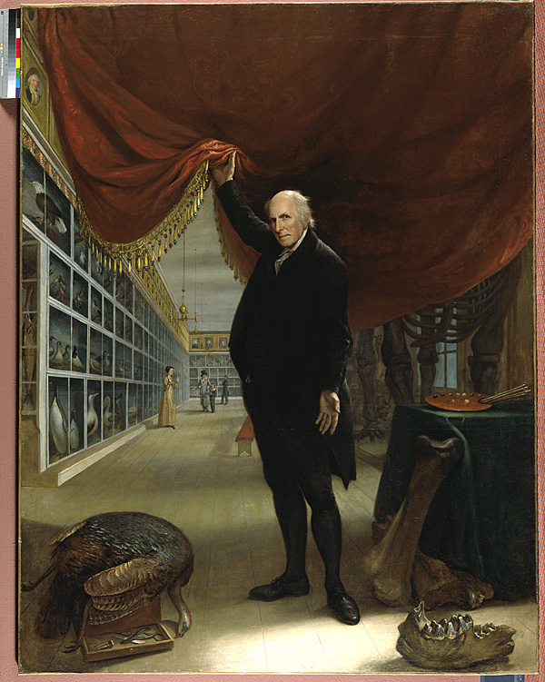 Charles Willson Peale, The Artist in His Museum, 1822