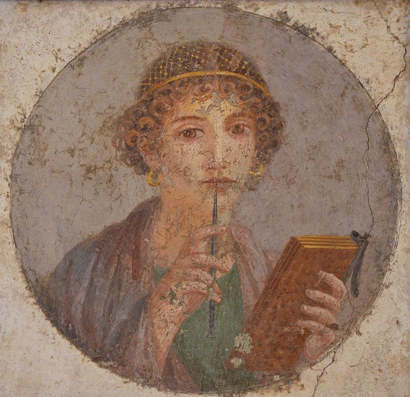 Fresco of a woman from Pompeii, Naples Archaeological Museum, 