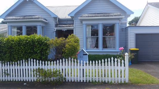 A home with a picket fence