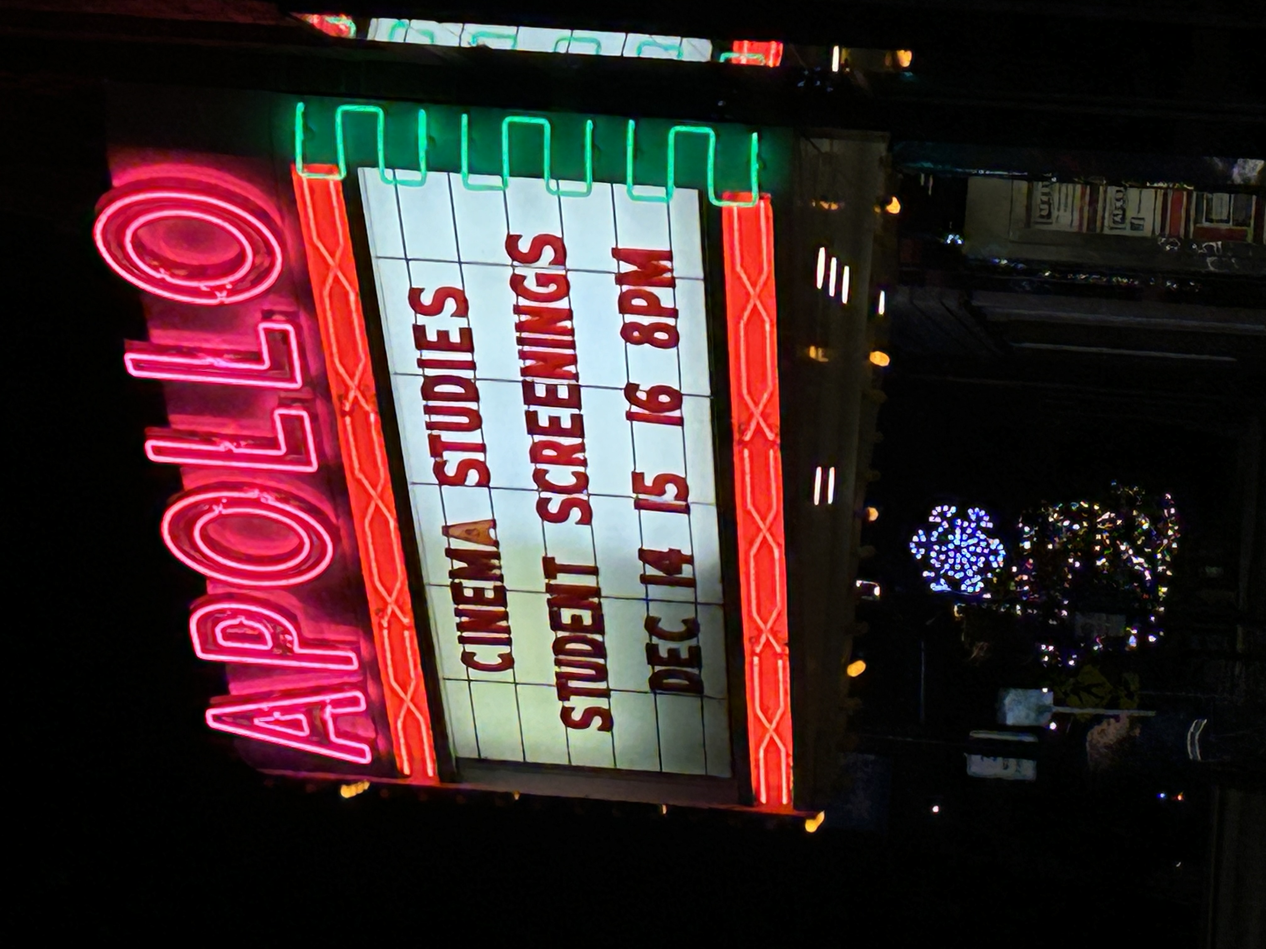 Apollo Theatre Cinema Studies Student Screenings 2023