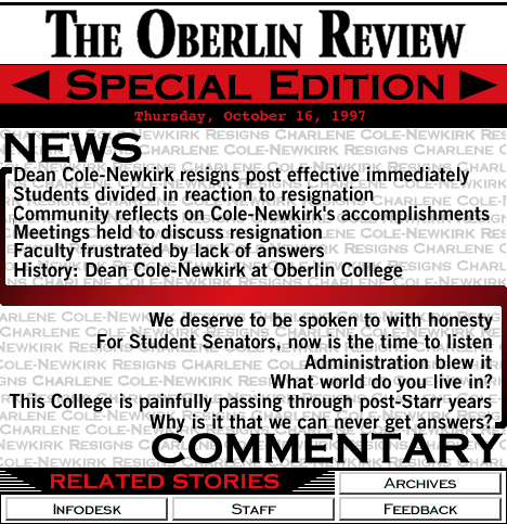 The Oberlin Review \\ Special Edition