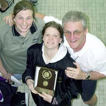 Photo of Celeste Mercer and coaches