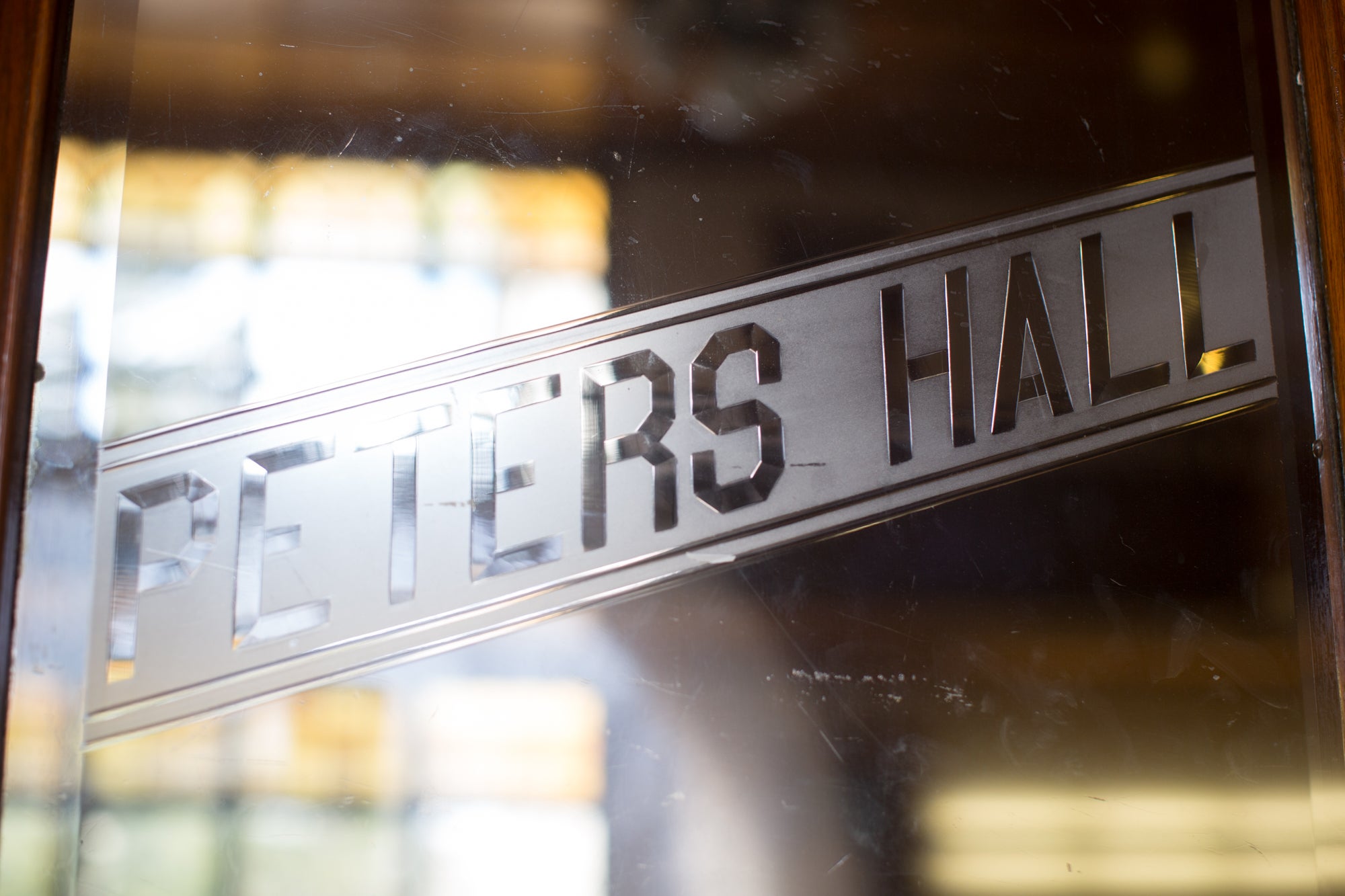 Door of Peters Hall