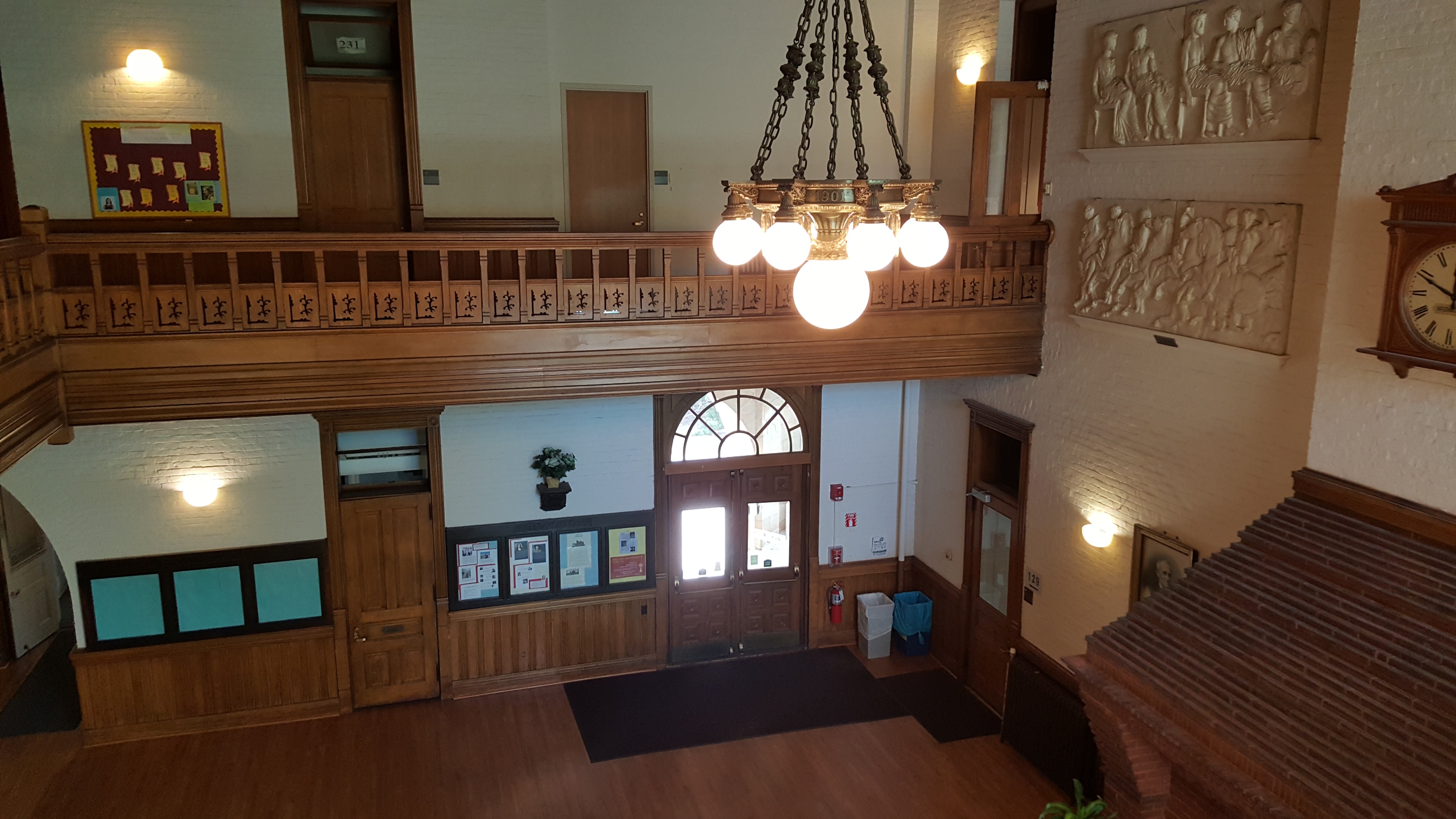 Upstairs view of Peters lobby