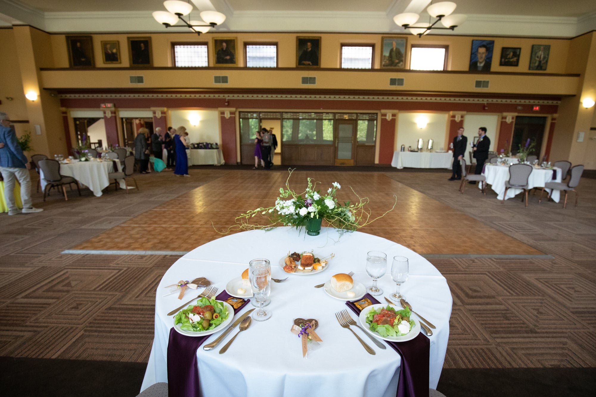 View of the head table in the Root Room