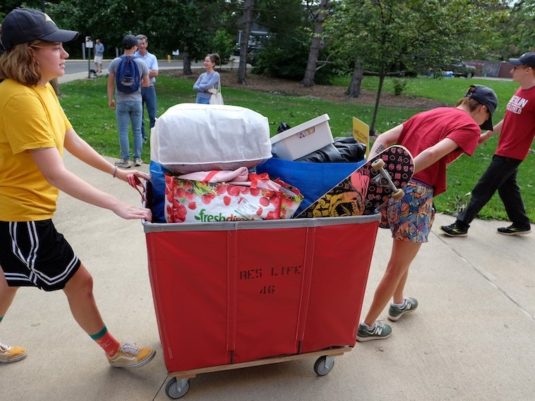 Move-in day at Oberlin.
