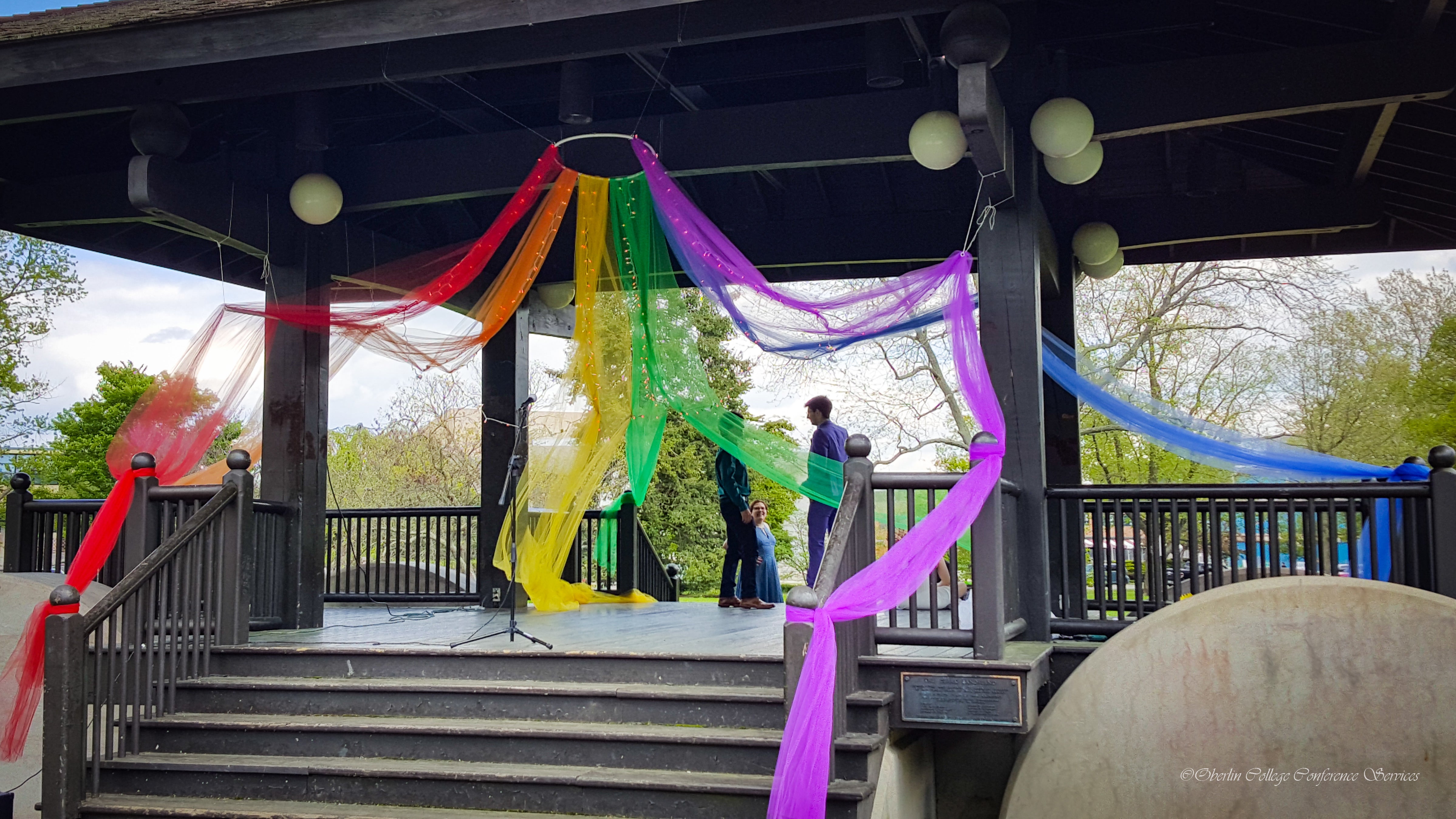 Decorations on the Bandstand