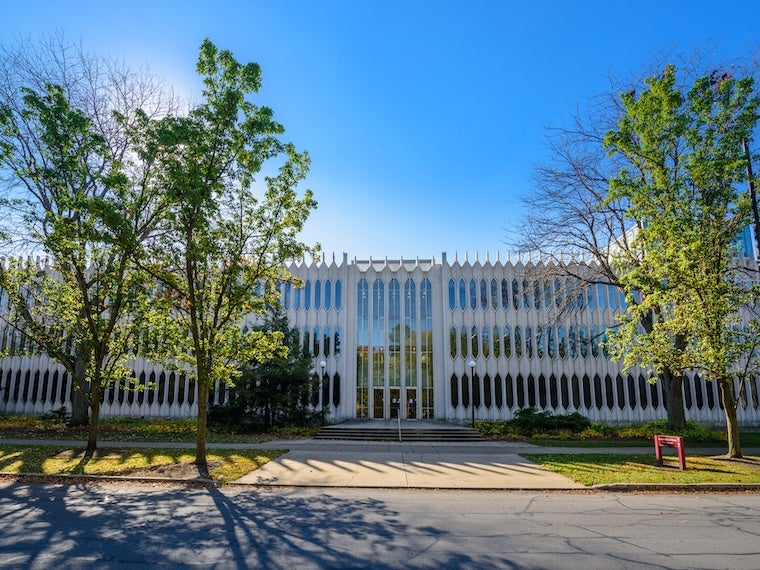 Bibbins Hall on a sunny day.