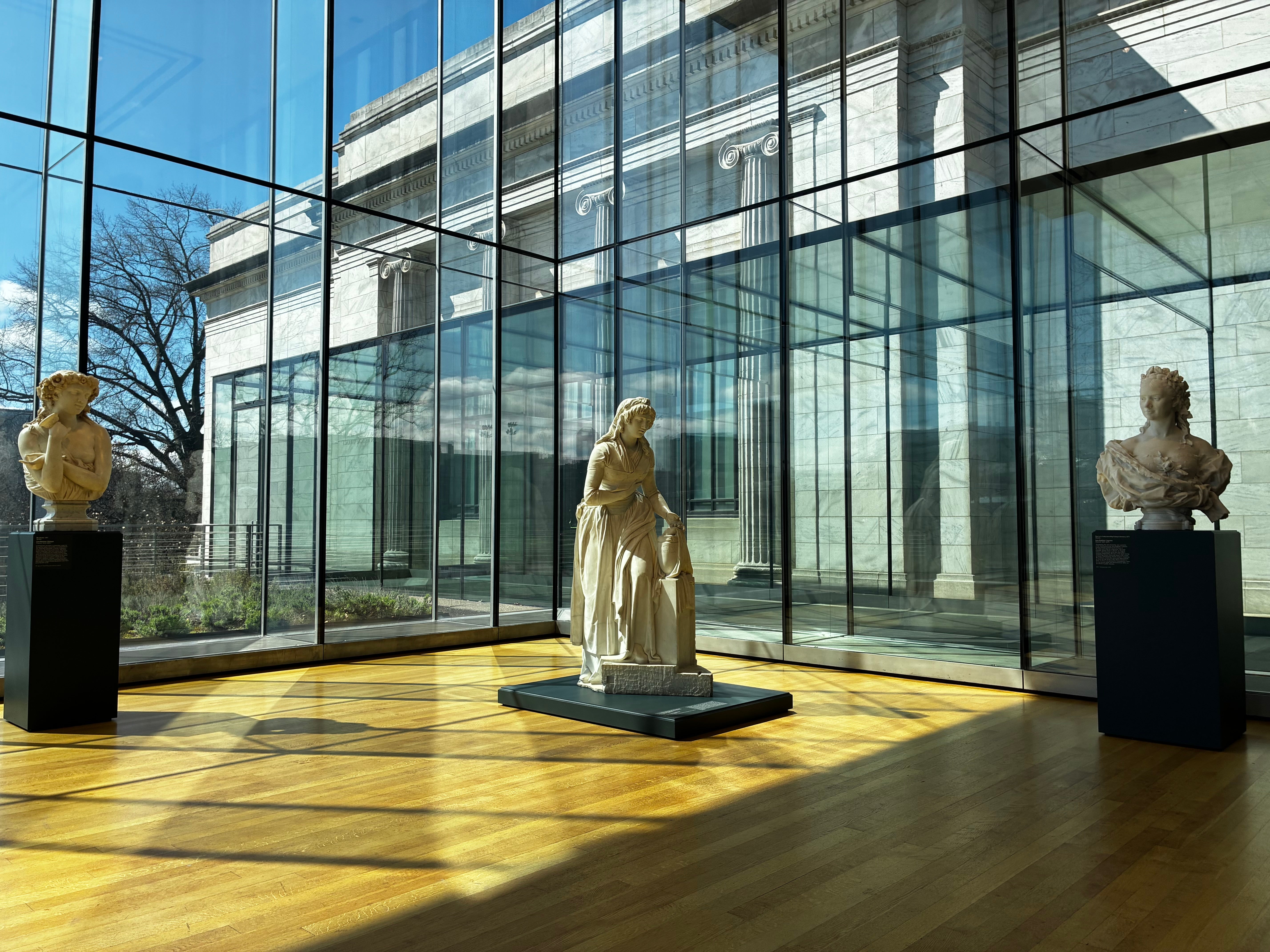 Sculptures at the Cleveland Museum of Art