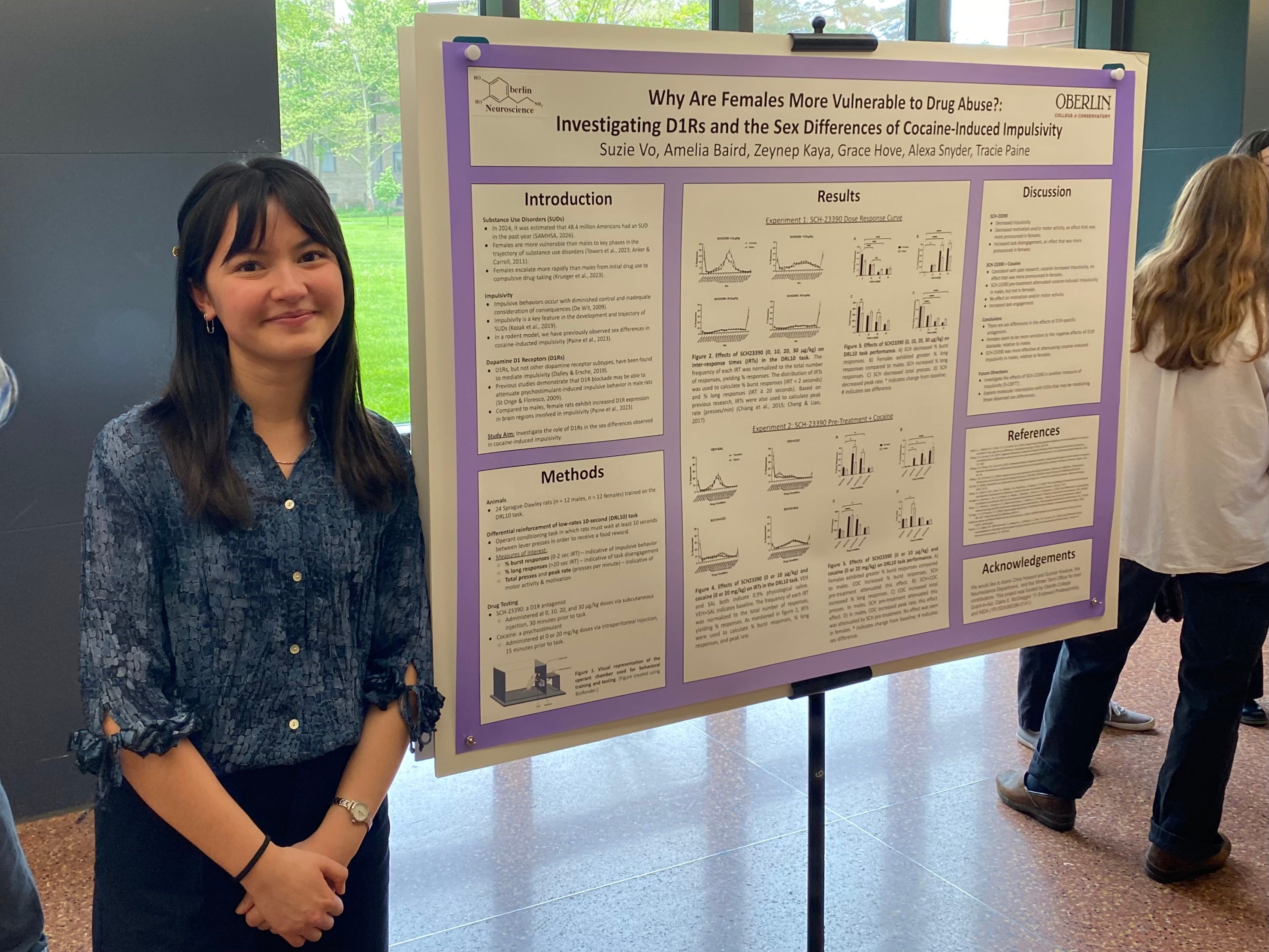 Suzie with her research poster