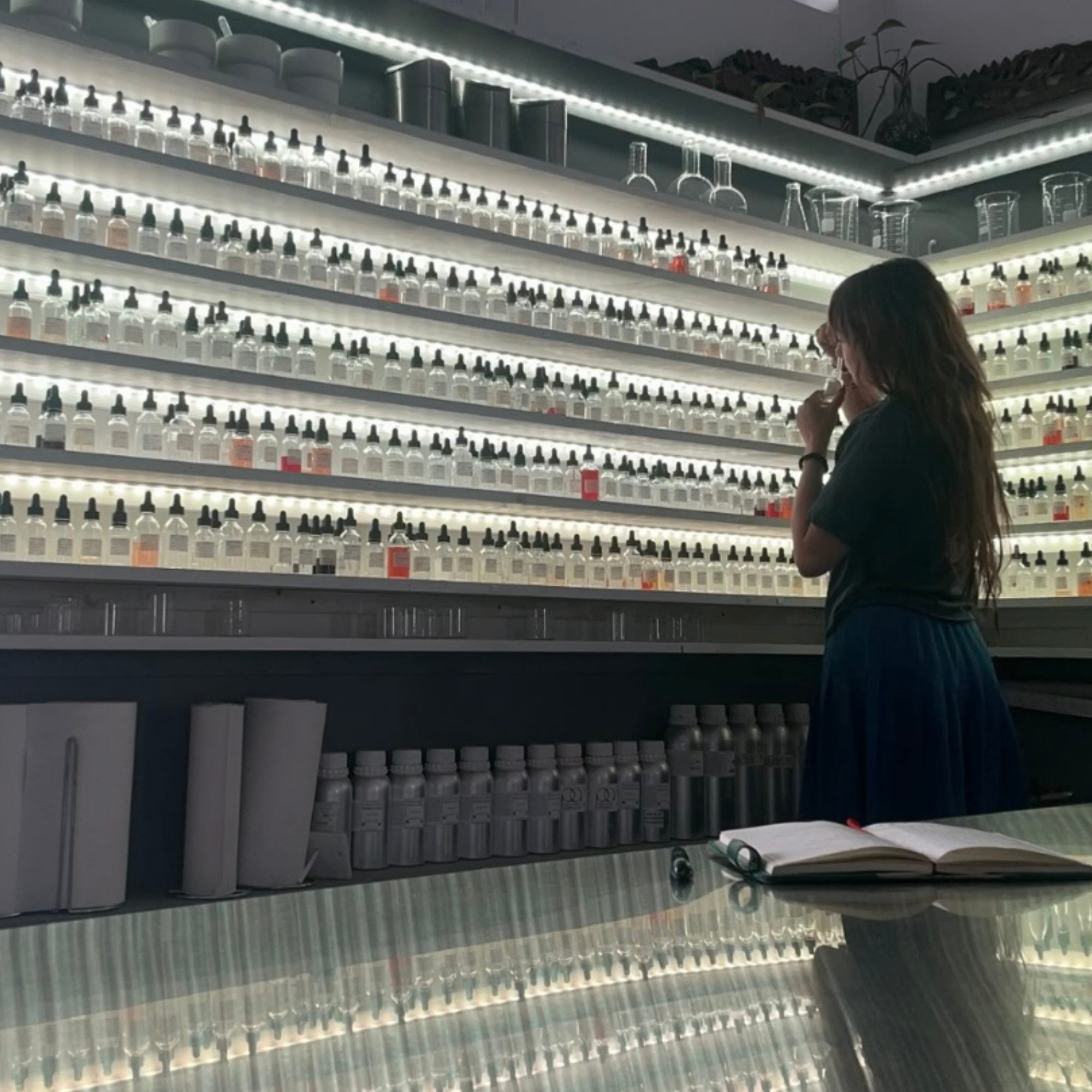  Lucy Parker '26 during Internship+ at The Institute for Art and Olfaction photo credit Saskia Wilson-Brown