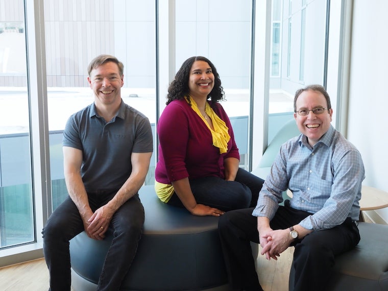 Photo of Todd Ganson, Leslie Kwayke, and Arnie Cox