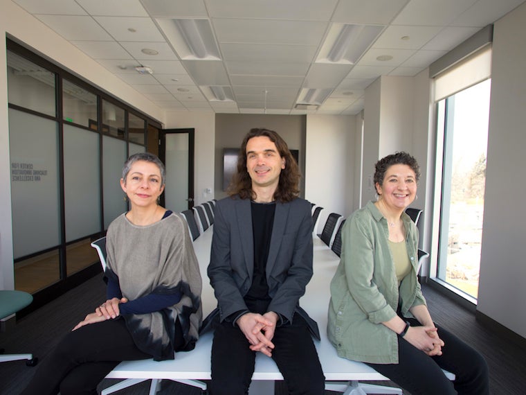 Photo of  Kristina Mani, Sebastiaan Faber, Renee Romano