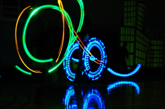glowing circles