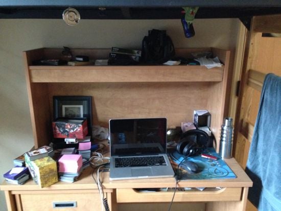 Disorganized desk