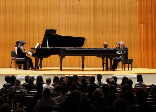 Concert performance with 2 pianos.