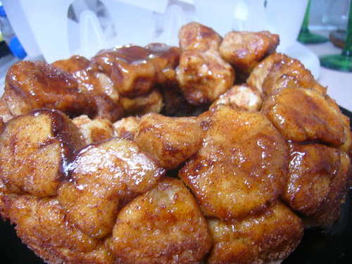 Close up of monkey bread 