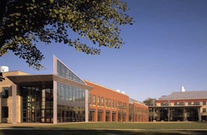 View of the Science Center from West College 