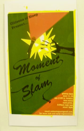 "Moment of Slam" print poster 