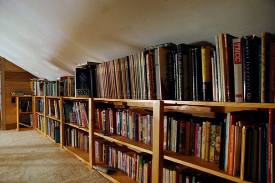 An extensive book collection