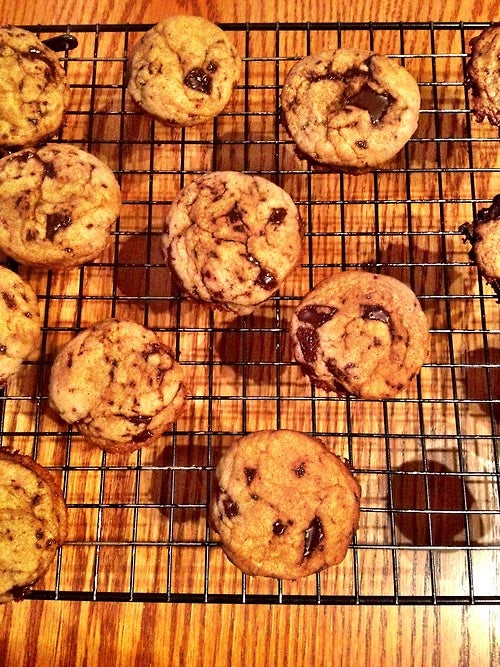 Cookies on a cooling rack