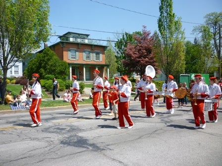 Marching band in uniform