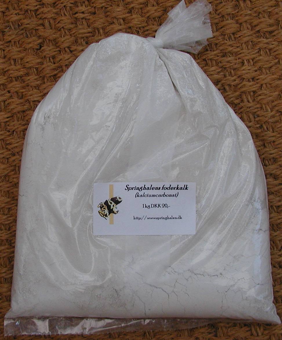 A large bag of white powder