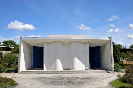 The theater building next to the art museum 