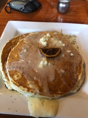 Pancakes from Blue River Cafe