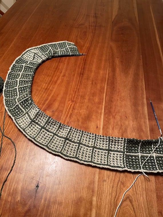 The first two rows of my blanket