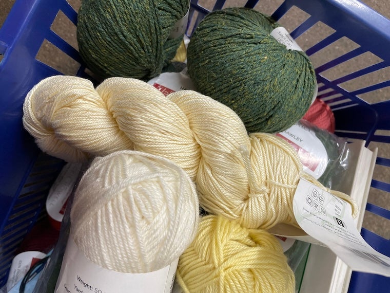 My final yarn selection