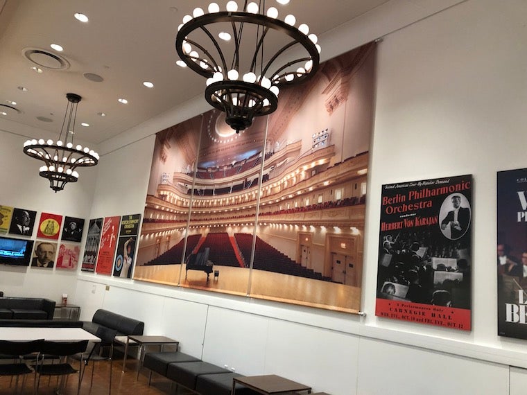 Backstage area of Carnegie Hall!