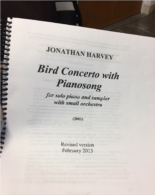 Bird Concerto and Pianosong Score