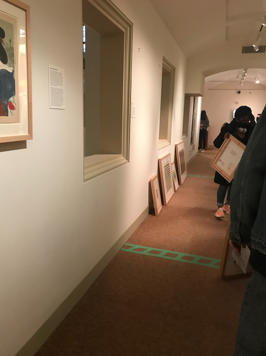 students picking art at Art Rental