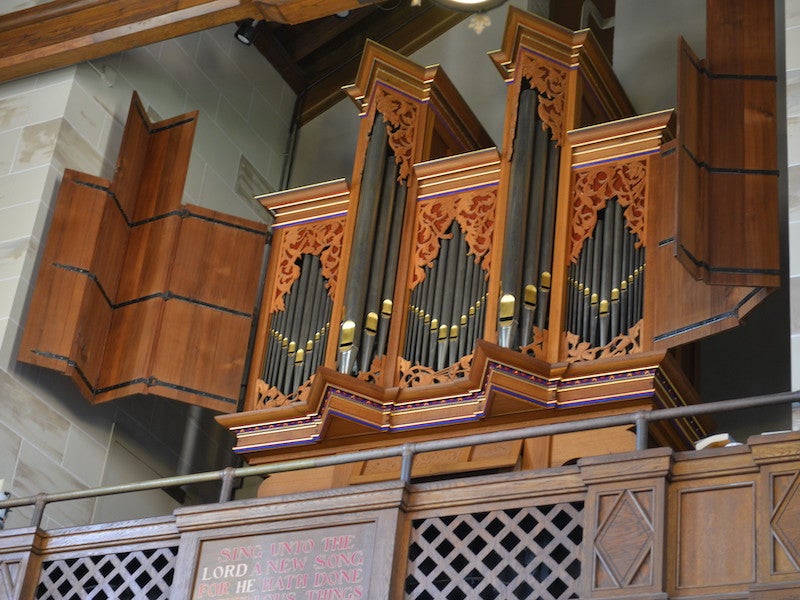 Brombaugh organ in Fairchild Chapel.