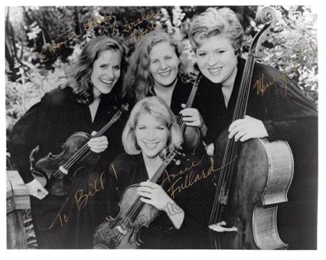 black and white image of Cavani Quartet