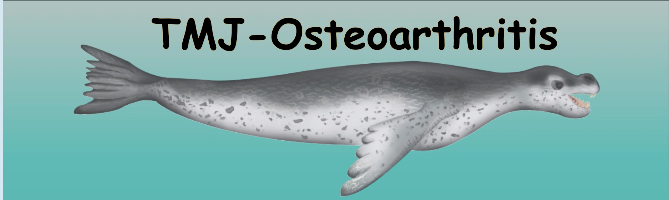 A drawing of a seal with the words "TMJ-Osteoarthritis" above it