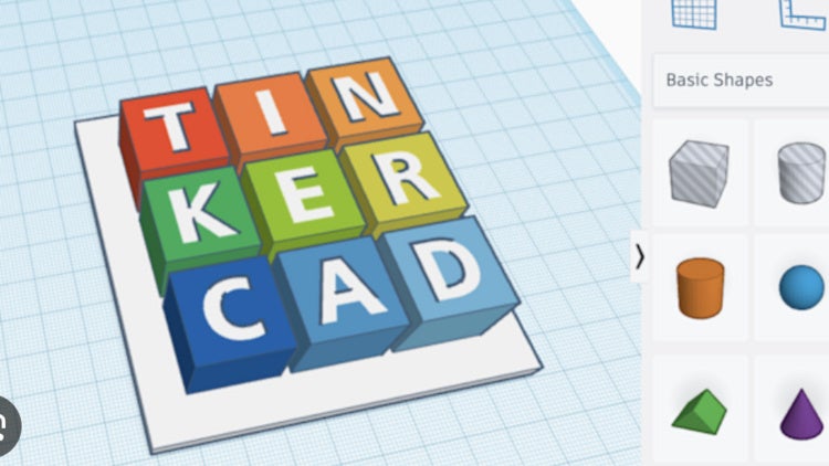 image of TinkerCAD user interface