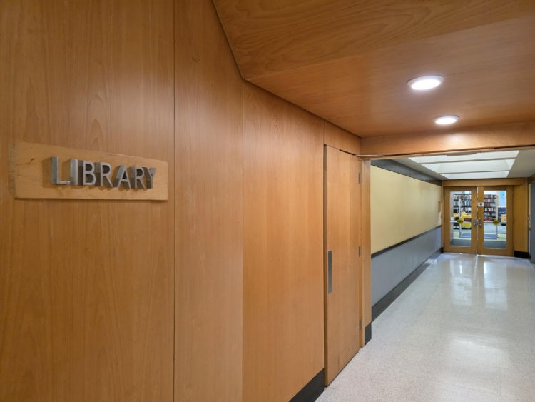 entrance to the conservatory library