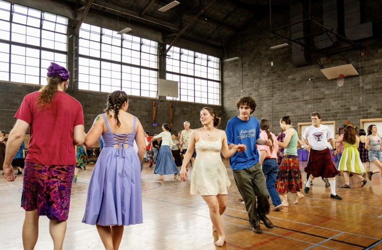 Dancers in Hales Gym