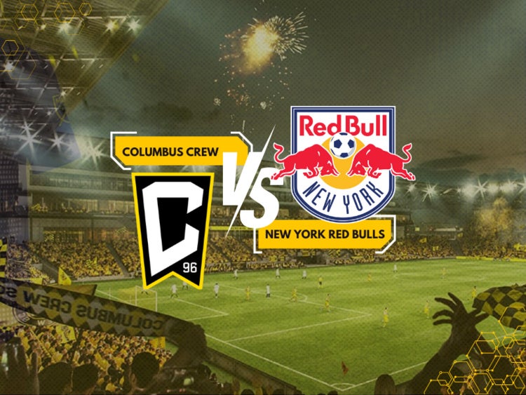 Columbus Crew soccer game at Lower. Com Field taken from the audience. Columbus Crew vs New York Red Bulls.