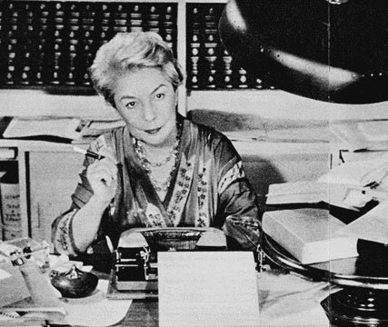 Black and white photograph of Marcelle Auclair