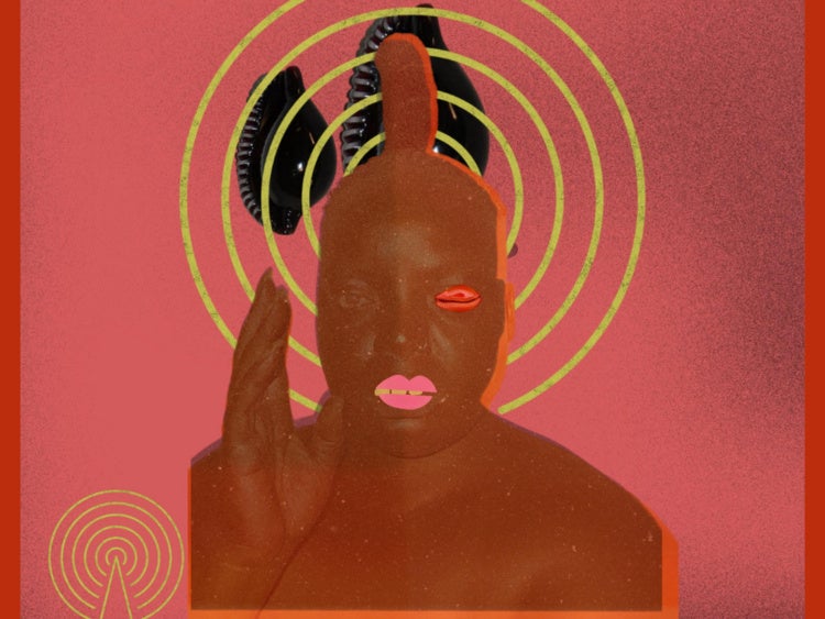 Stylized portrait of a black woman