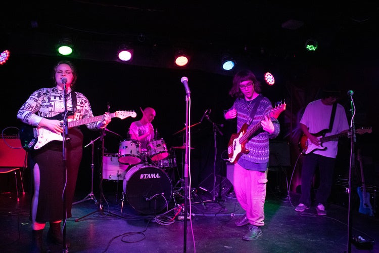 Photo from last year's rando bando, playing on the stage of the 'sco.