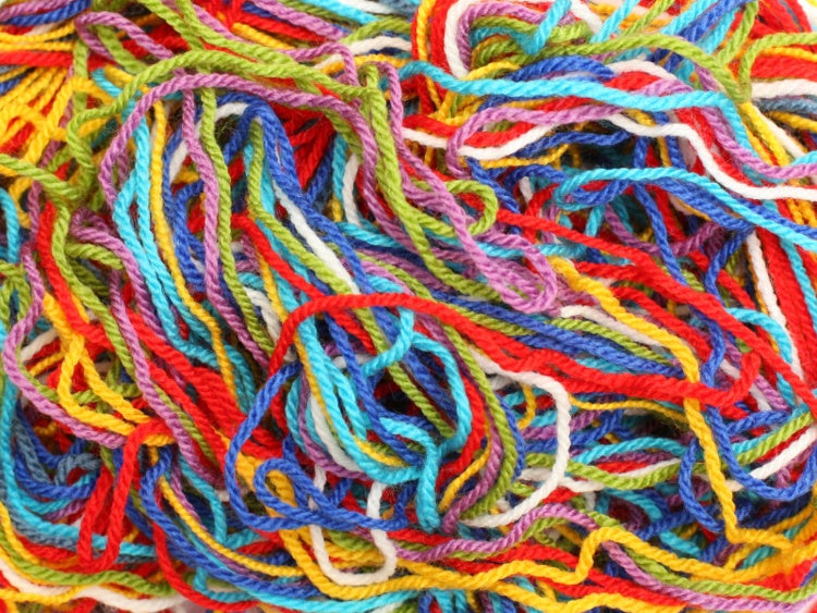 Yarn of various colors