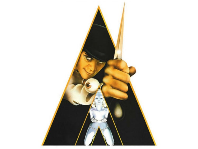 Artwork from the original A Clockwork Orange theatrical poster