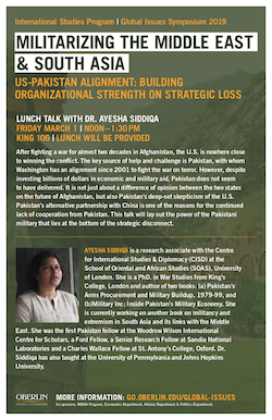 Global Issues Symposium Ayesha Siddiqa Poster