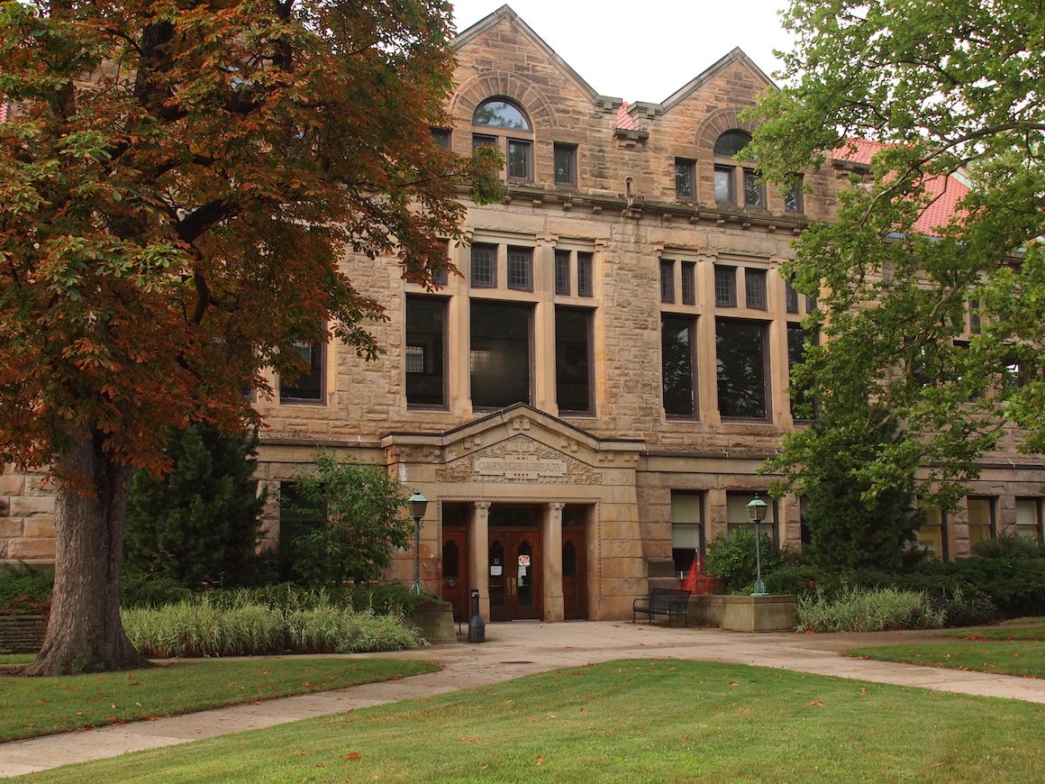 Front facade of the Carnegie building